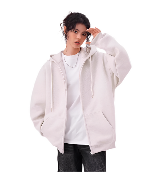 Women Cozy Zip-up Cardigan Style Hoodie