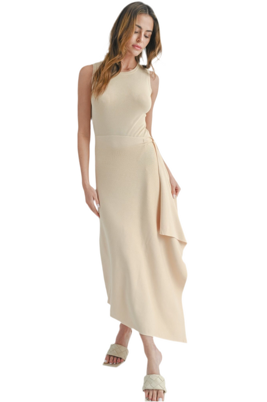 Stunning Midi Dress With Slit for women
