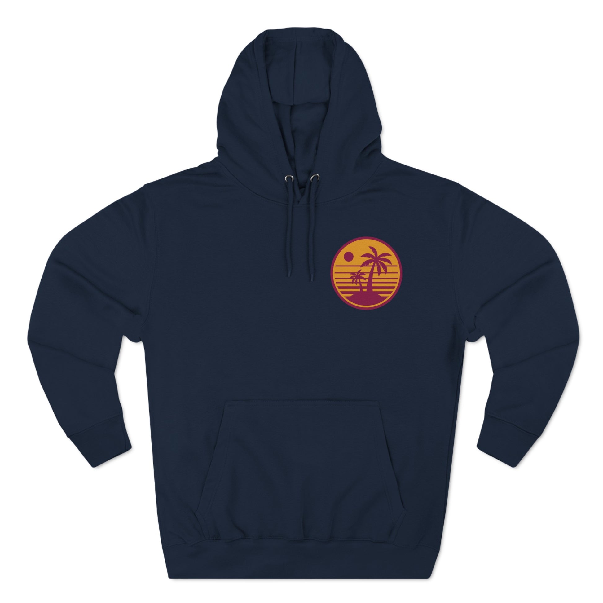 Three-Panel Fleece Hoodie - blue yonderz