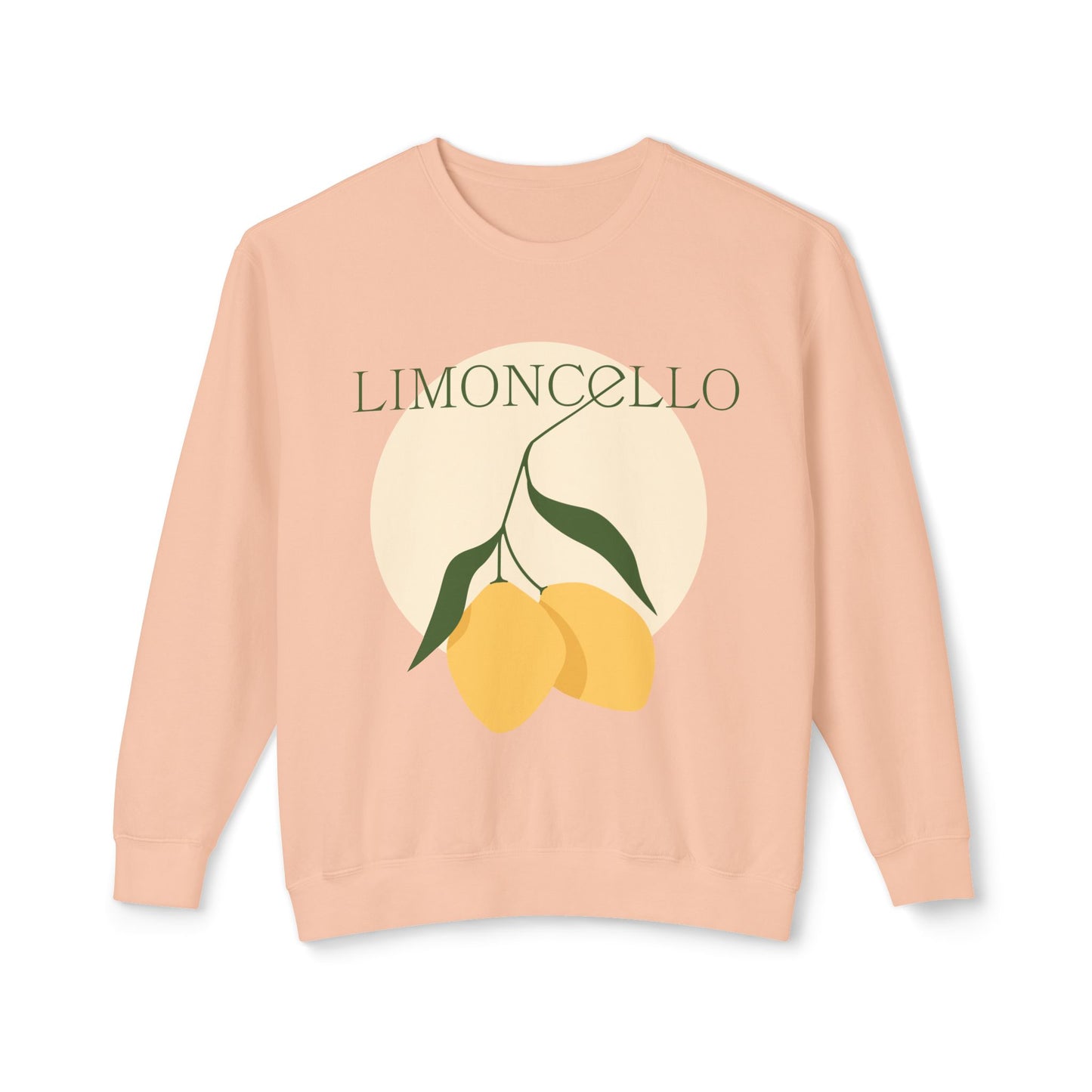 Limoncello Graphic Women's Sweatshirt – Casual, Lightweight, and Stylish Lemon Print Pullover