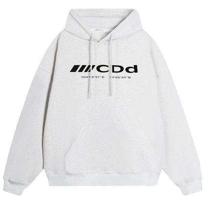 Compass Mark Modern Street Hoodie