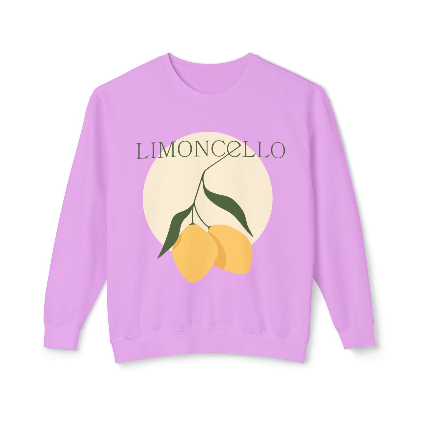 Limoncello Graphic Women's Sweatshirt – Casual, Lightweight, and Stylish Lemon Print Pullover