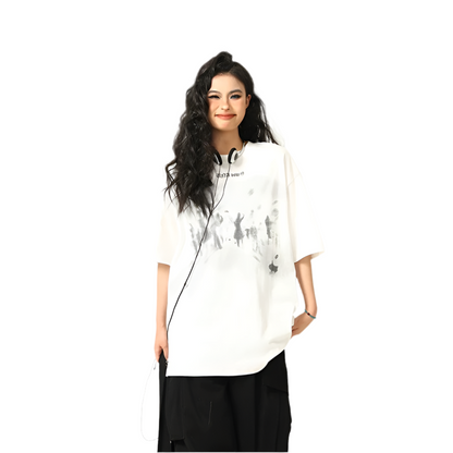 Urban Alien Graphic Oversized Tee