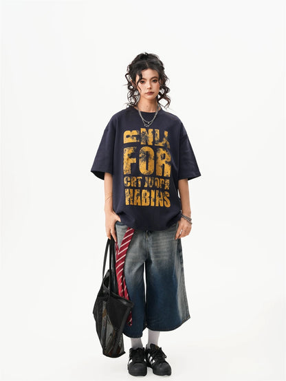 Rough Script Navy Street Tee