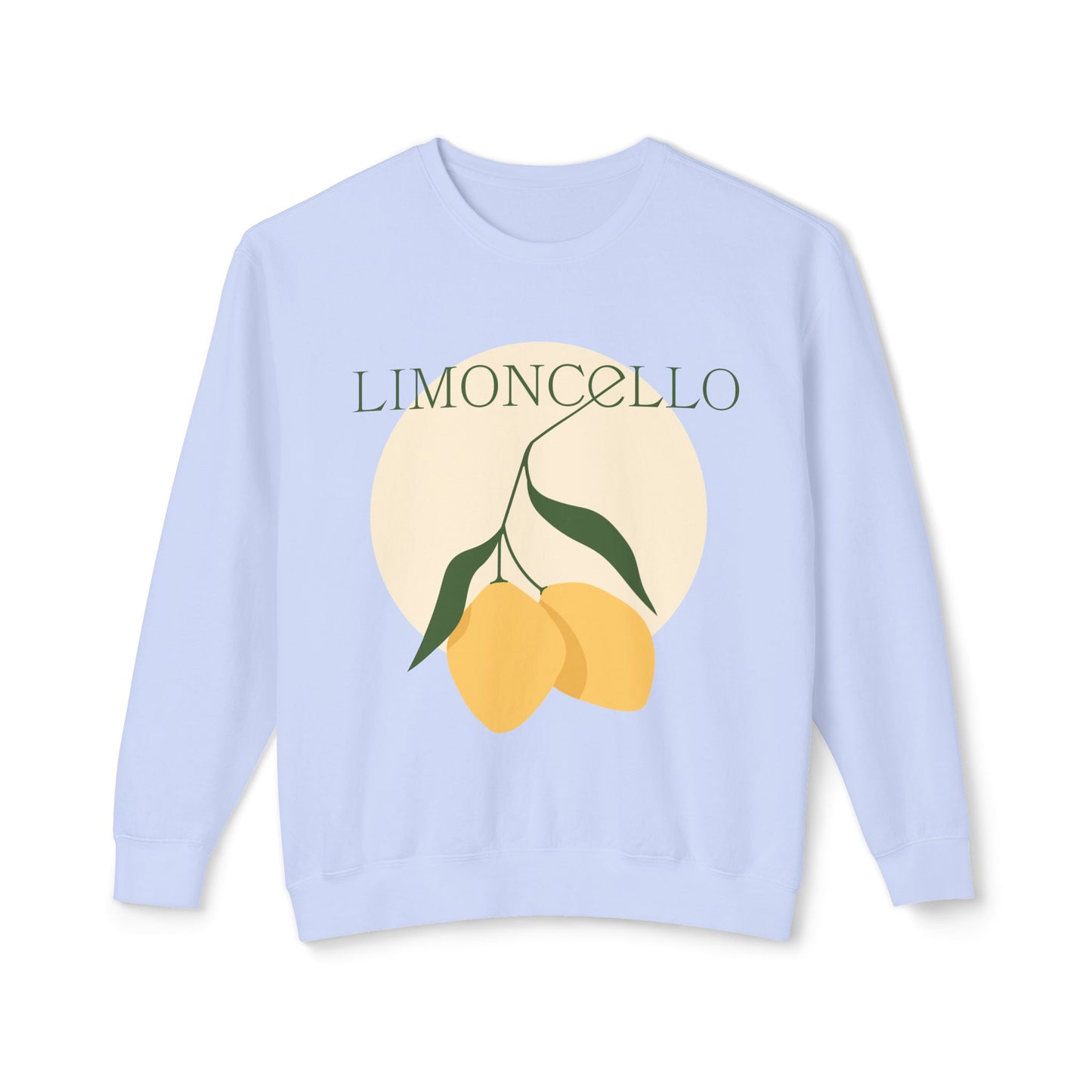 Limoncello Graphic Women's Sweatshirt – Casual, Lightweight, and Stylish Lemon Print Pullover