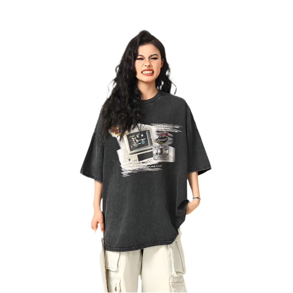 Vintage Broadcast Washed Oversized Tee