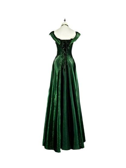 RoyalGreen Velvet Gown