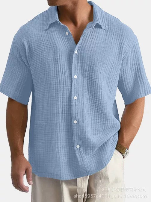 Textured Resort Button Down Shirt