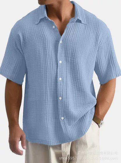 Textured Resort Button Down Shirt