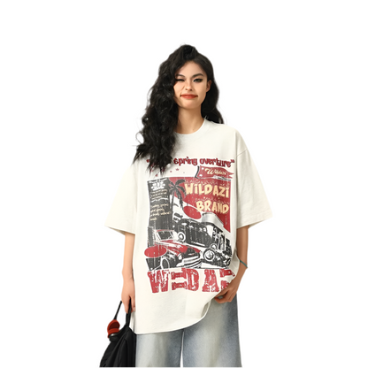 WildAzi Edgy Punk Rock Graphic Tee