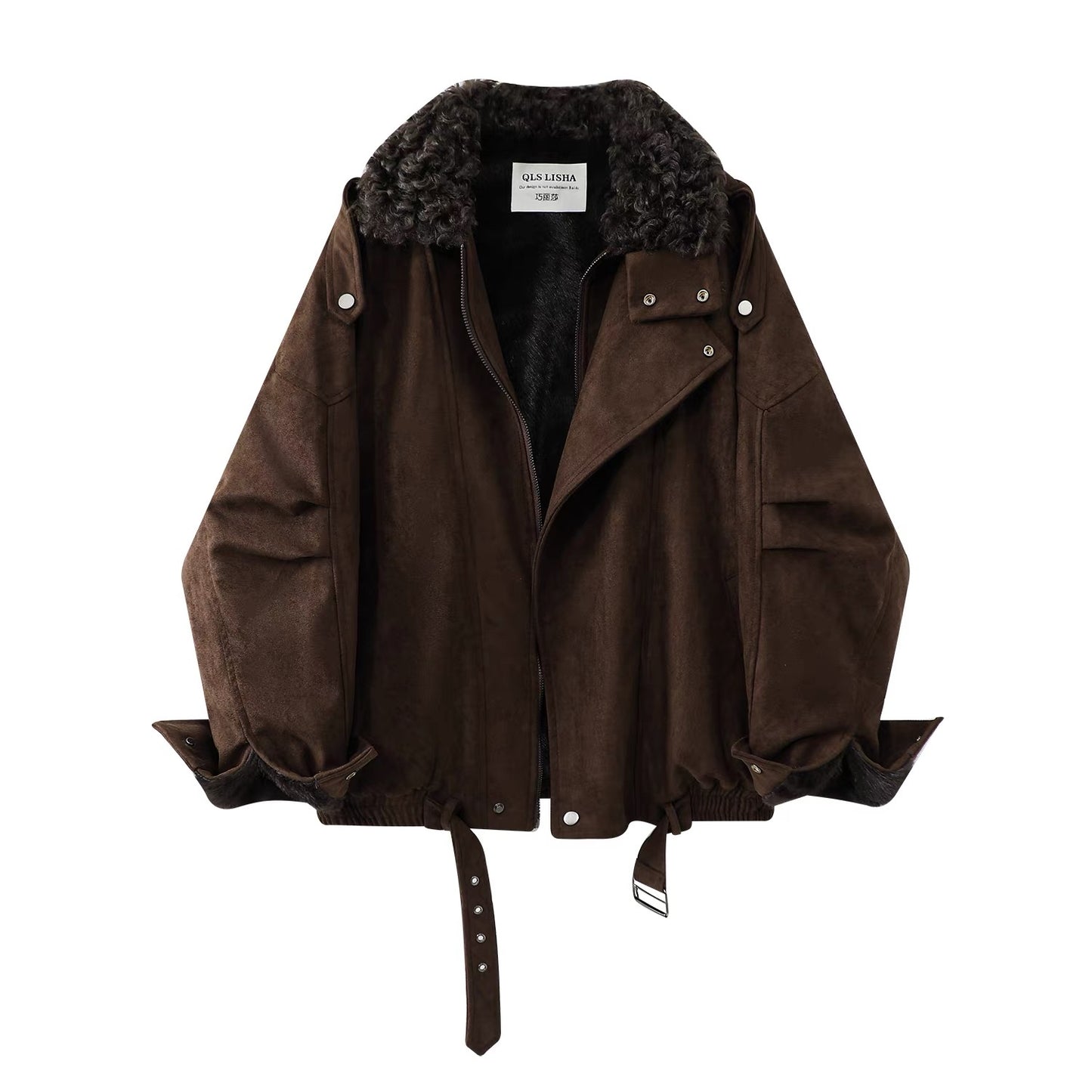 Alpine Luxe Shearling Suede Jacket
