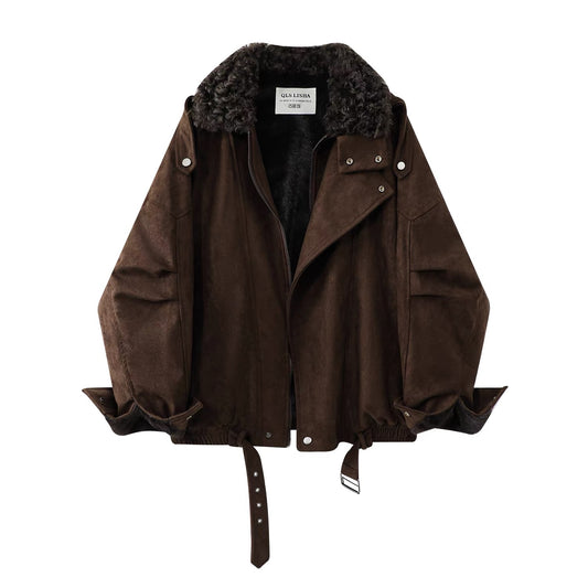 Alpine Luxe Shearling Suede Jacket