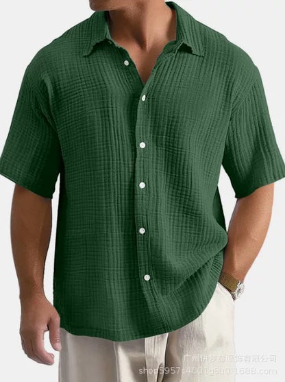 Textured Resort Button Down Shirt