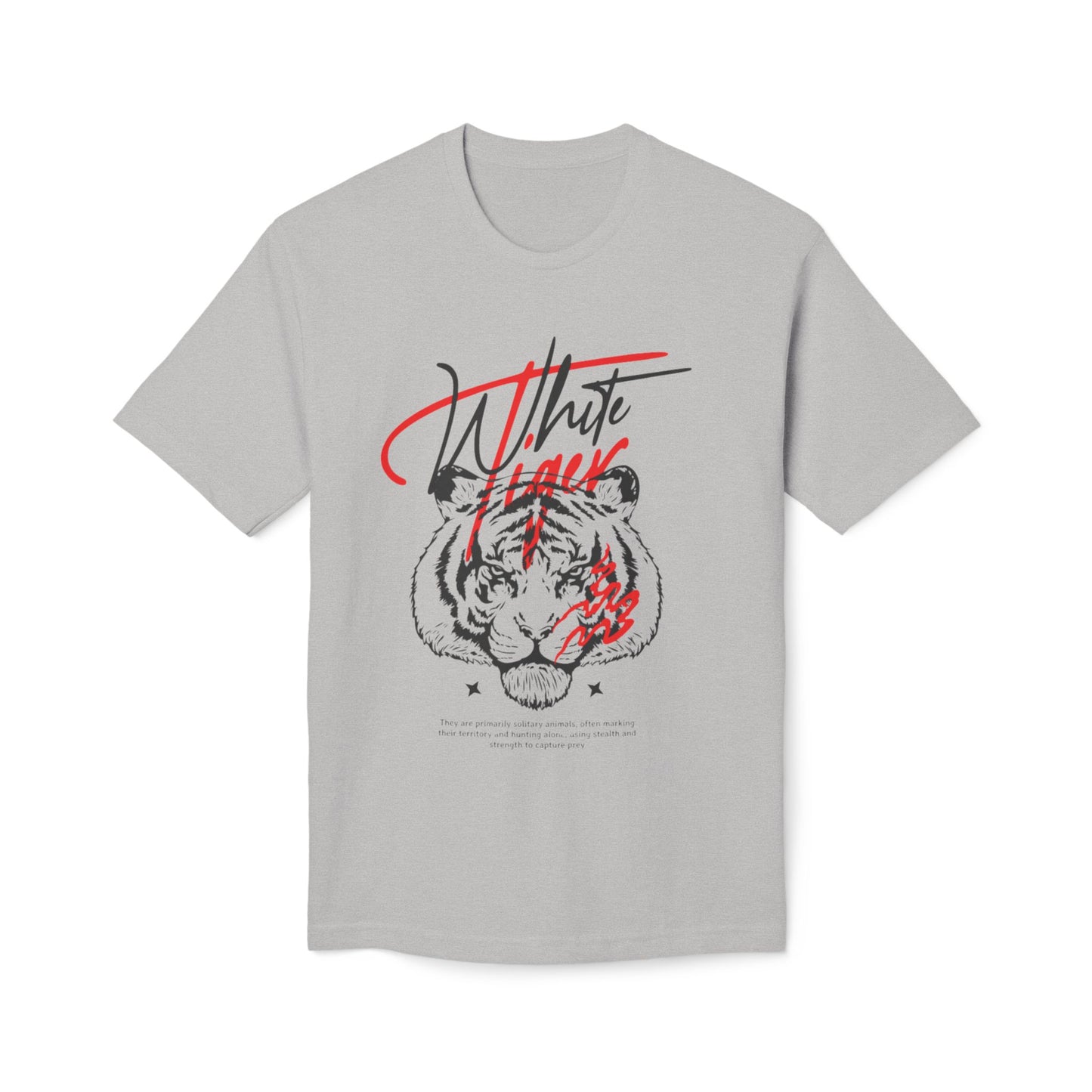 Dynamic Tiger Graphic T-Shirt with Bold Red and Black Accents