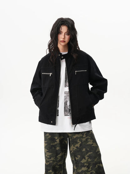 Urban Canvas Zip Harrington Jacket