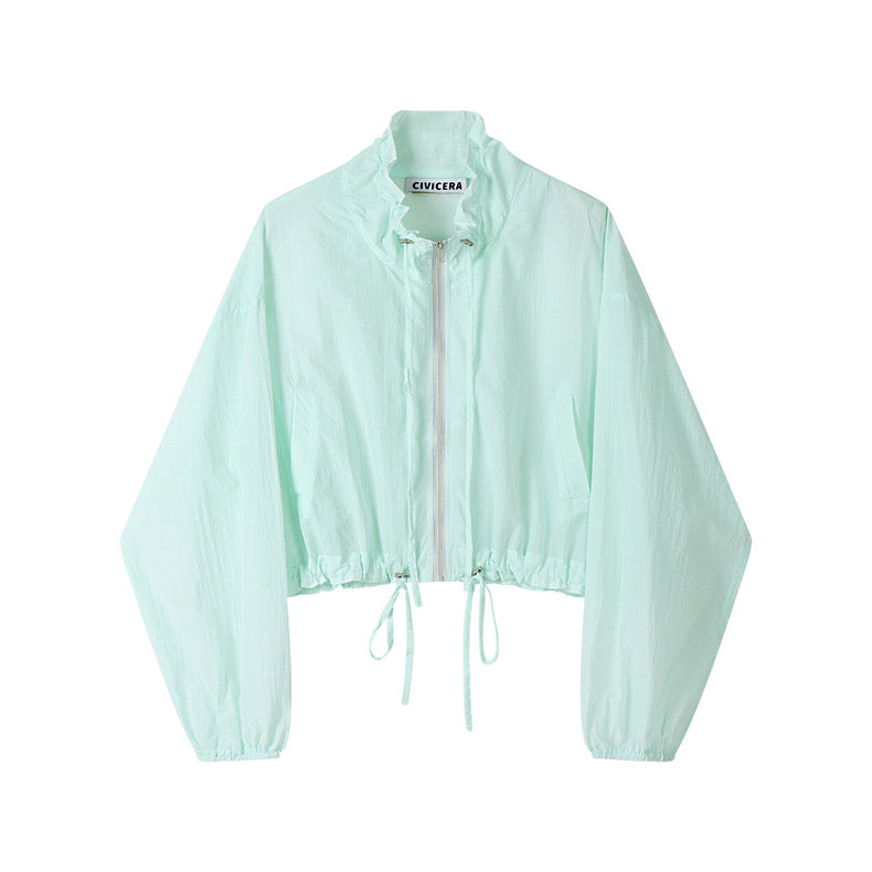 Ruffled Edge Lightweight Summer Jacket