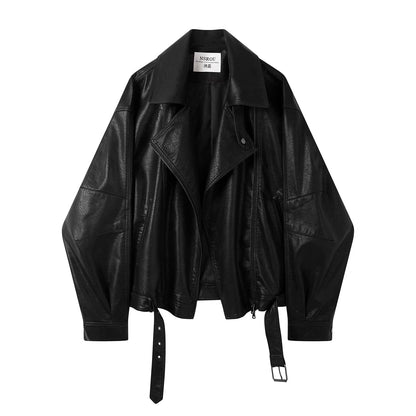 Café Noir Vintage Lapel Moto Jacket
