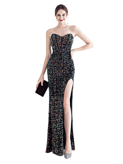Twilight Glow Sequin Fishtail Dress