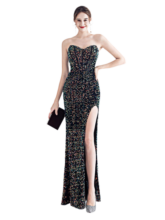 Twilight Glow Sequin Fishtail Dress
