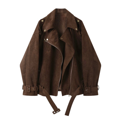 Rustique Suede Vintage Moto Jacket