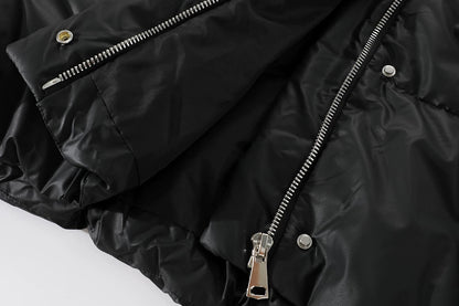 Warm Quilted Puffer Jacket with Collar