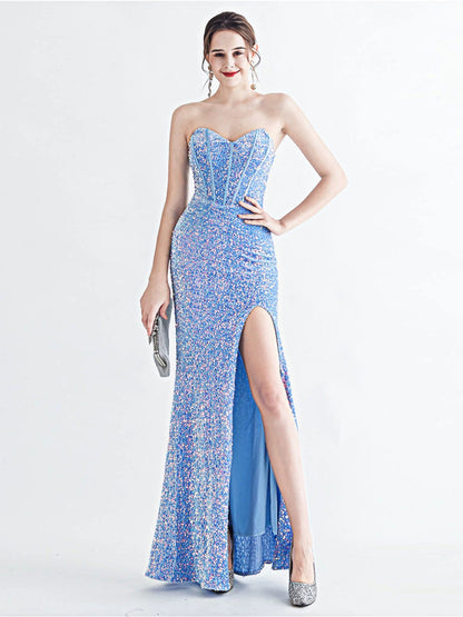 Twilight Glow Sequin Fishtail Dress