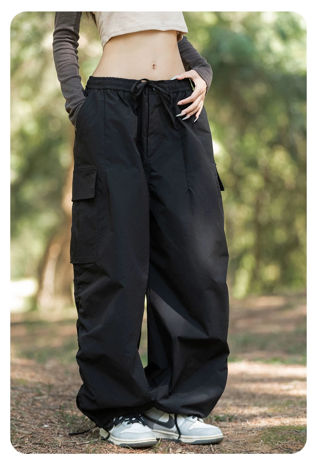 Outdoor Workwear Drawstring Cargo Pants