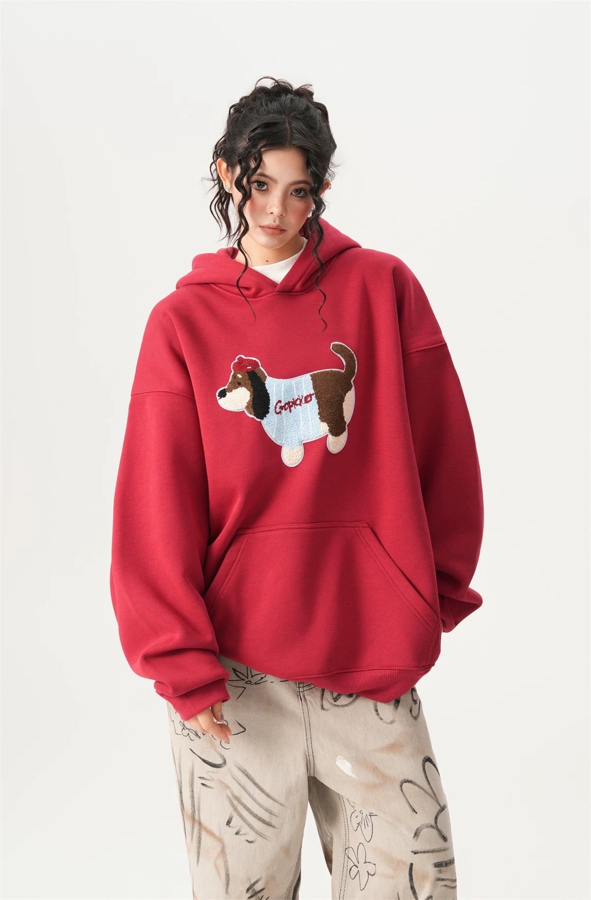 Dachshund Embroidered Dog Hoodie