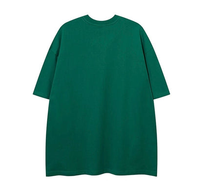 Casual High Street Abstract Graffiti Oversized Tee