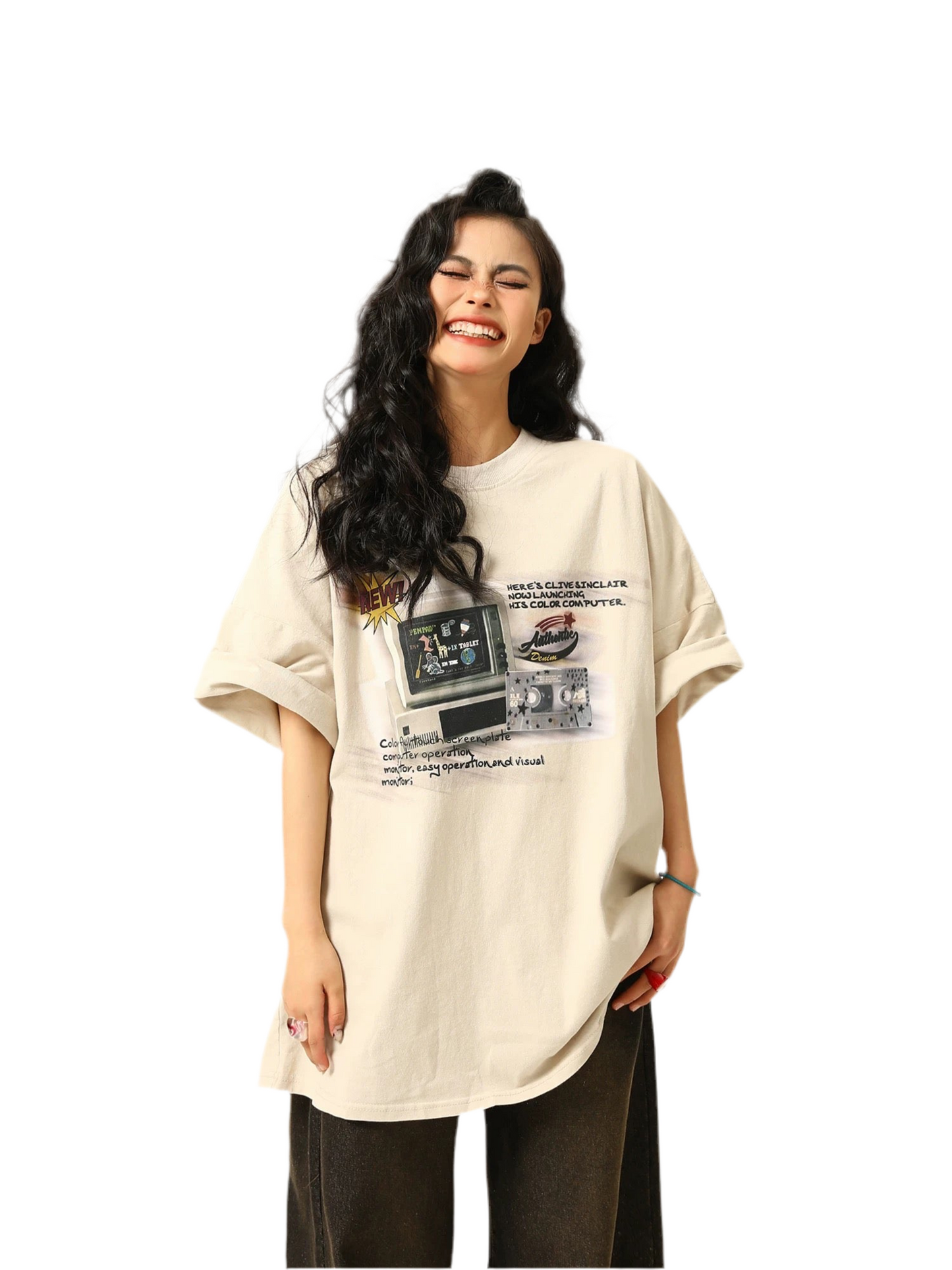 Vintage Broadcast Washed Oversized Tee