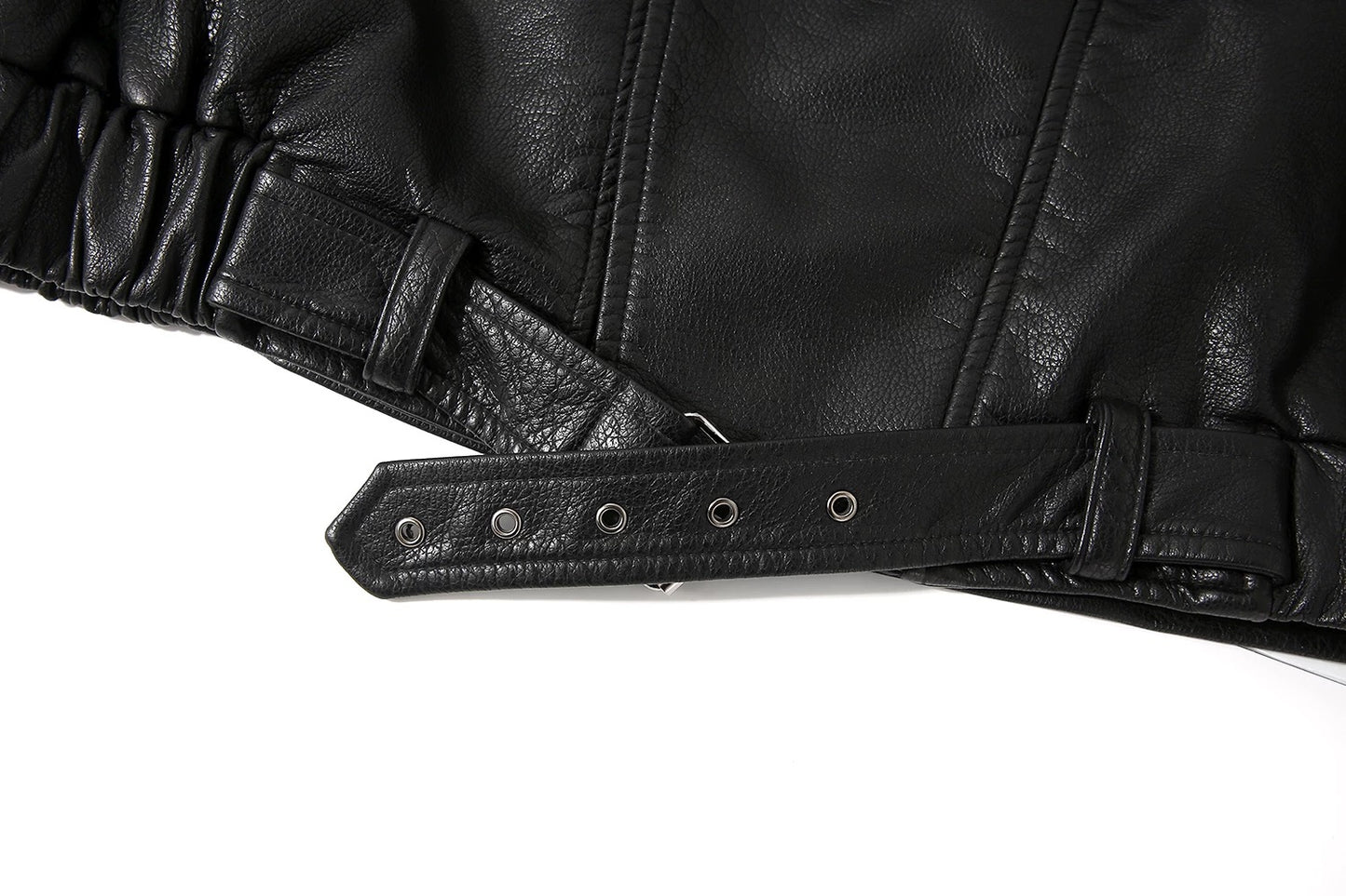 Urban Sculpt Asymmetry Leather Jacket