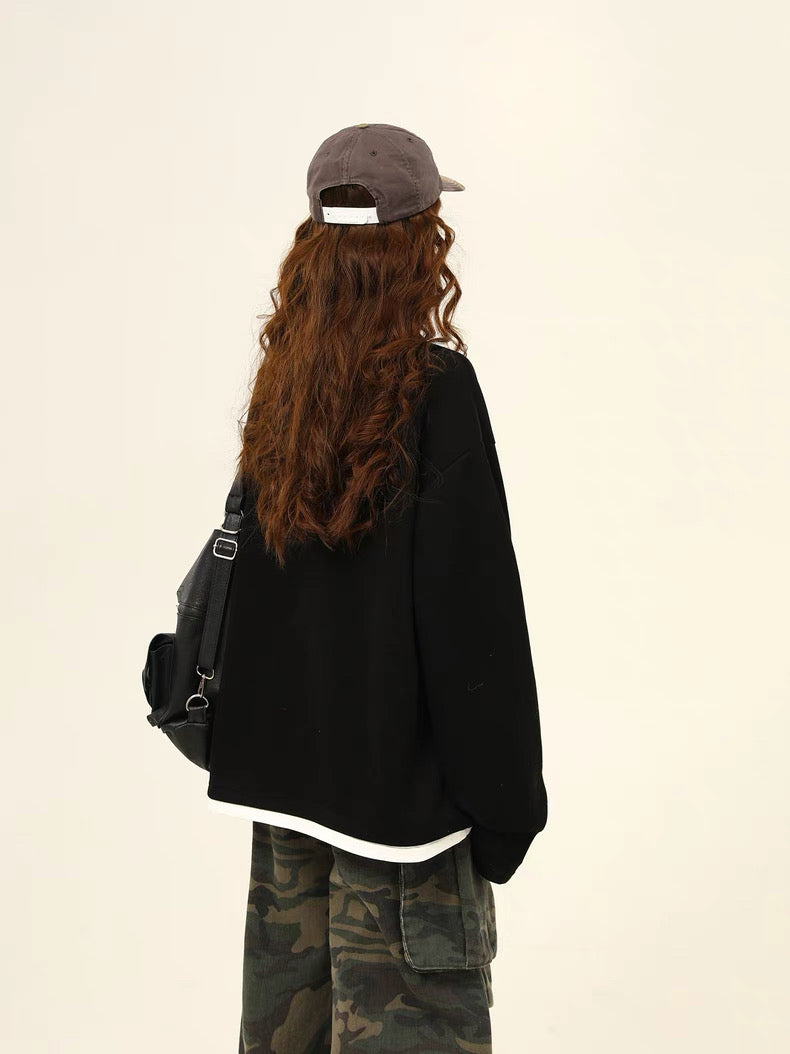 Urban Star Patch Oversized Sweatshirt
