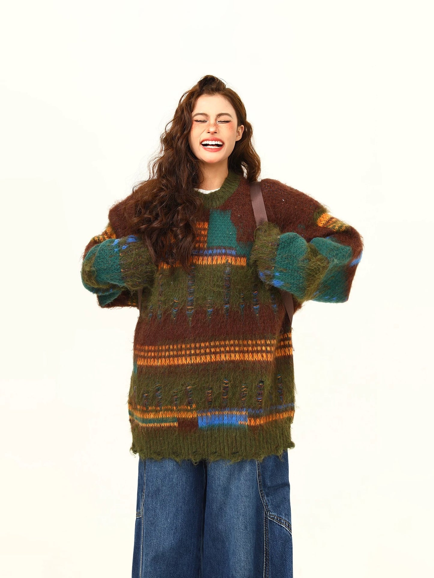 Cozy Nomad Vintage Knit Sweater
