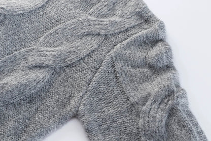 Ash Ember Frayed Knit Pullover