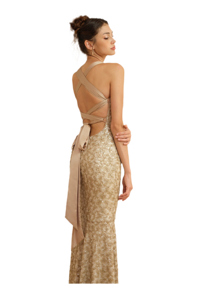 Glam Sequin Mermaid Evening Gown