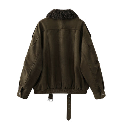 Alpine Luxe Shearling Suede Jacket