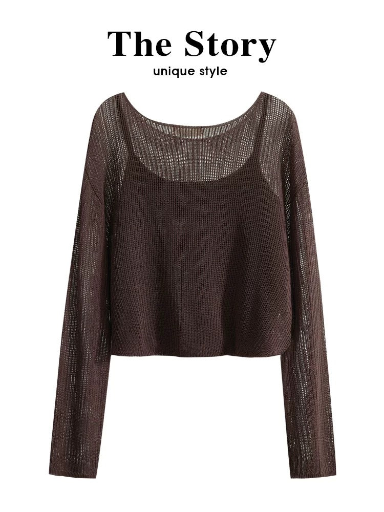 Chic Lightweight Knit Sweater for Women