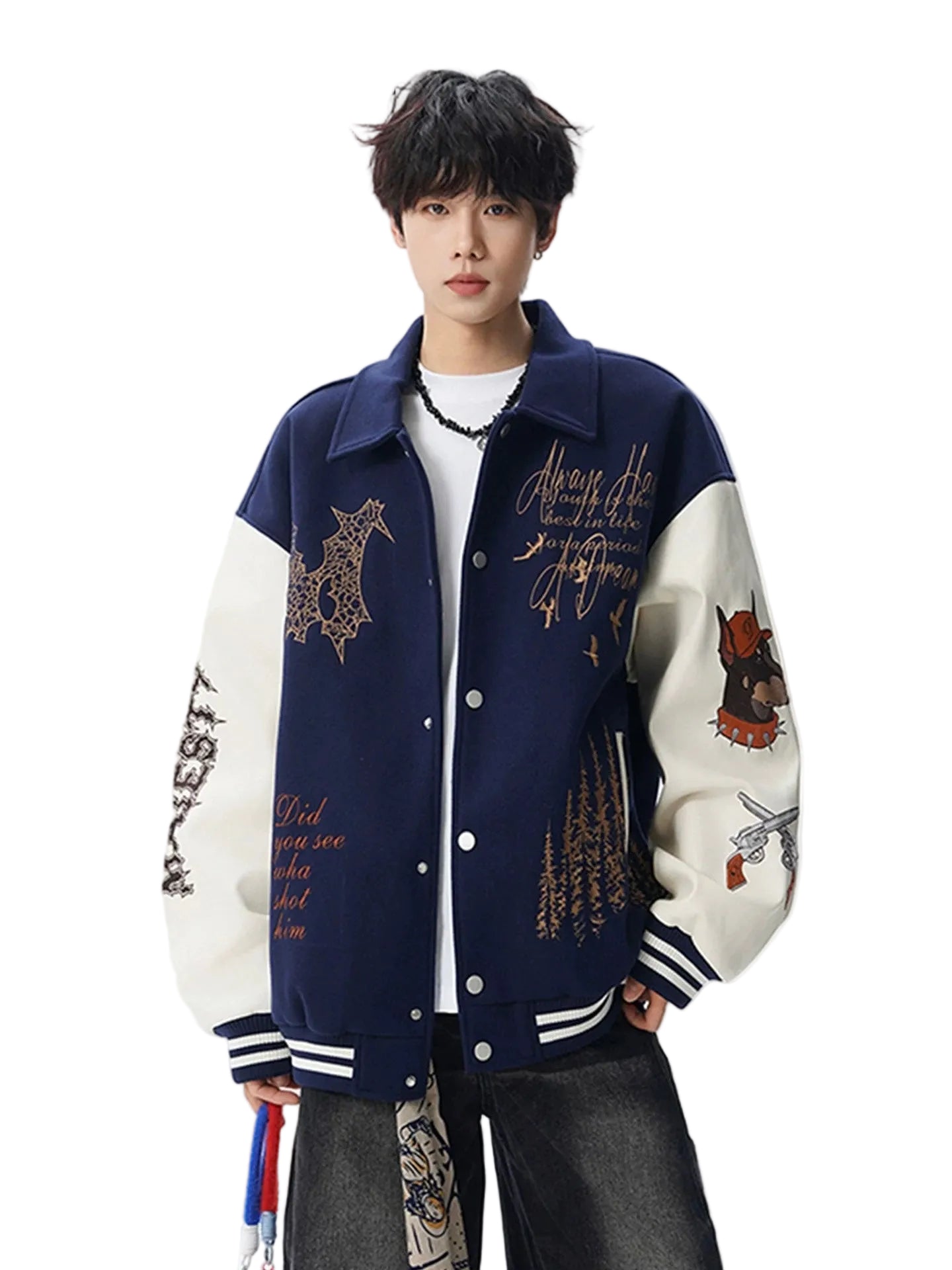 Vintage Embroidered Varsity Jacket