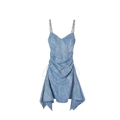 Blue A-Line Denim Sundress