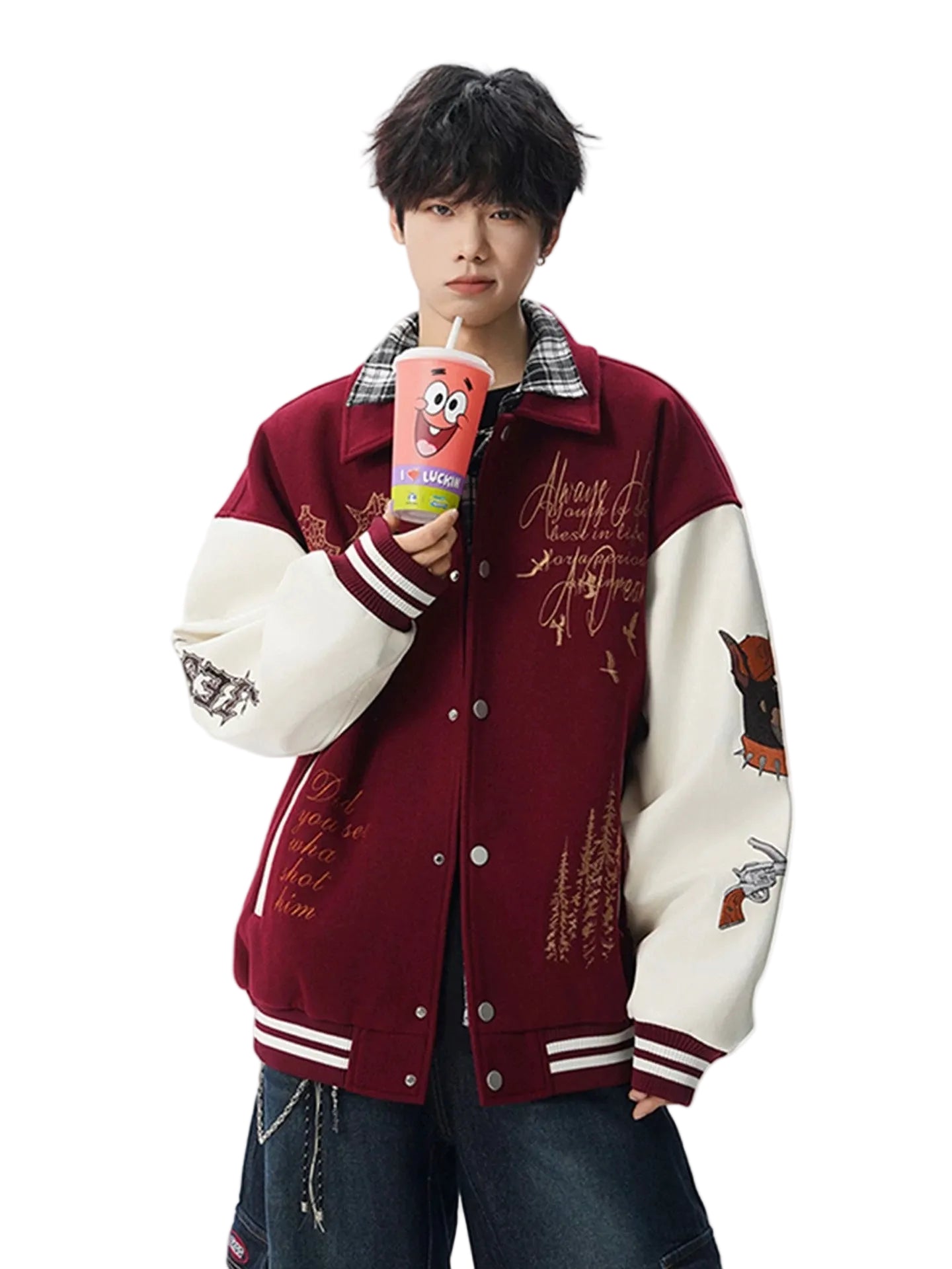 Vintage Embroidered Varsity Jacket