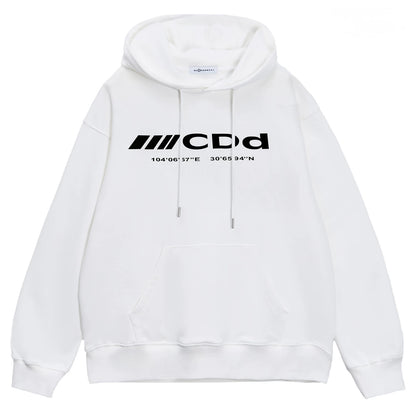 Compass Mark Modern Street Hoodie
