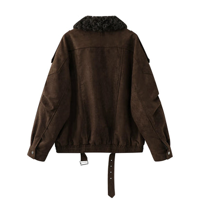 Alpine Luxe Shearling Suede Jacket