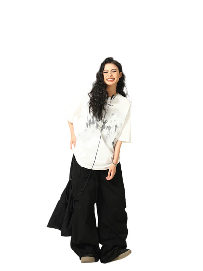 Urban Alien Graphic Oversized Tee
