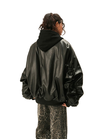 Shadow Forge Dual-Layer  PU Jacket