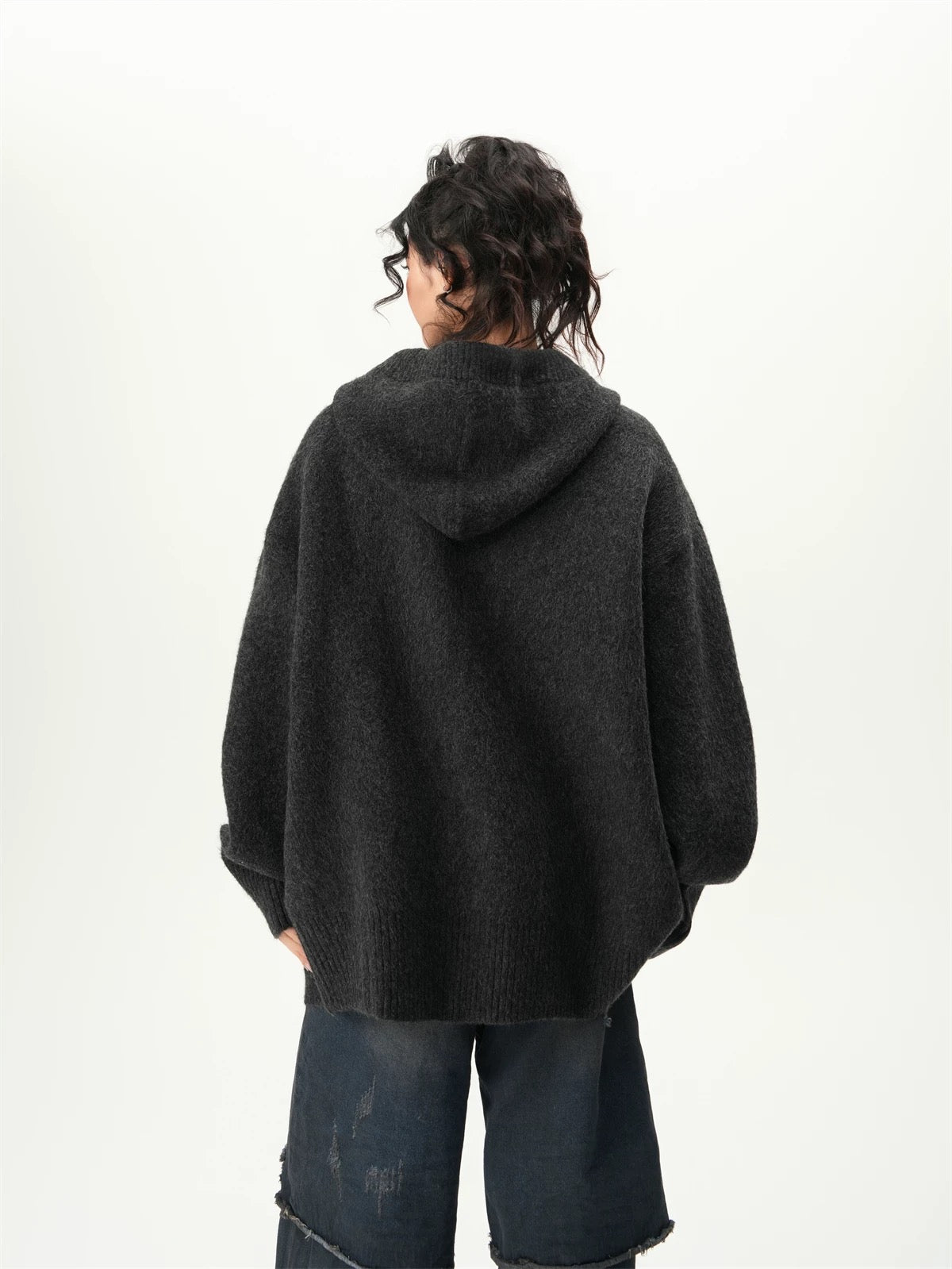 Glacier Grove Oversized Knit Hoodie