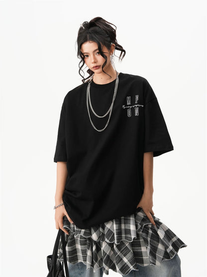 Midnight Layers Oversized Street Tee