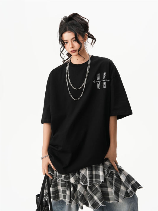 Midnight Layers Oversized Street Tee