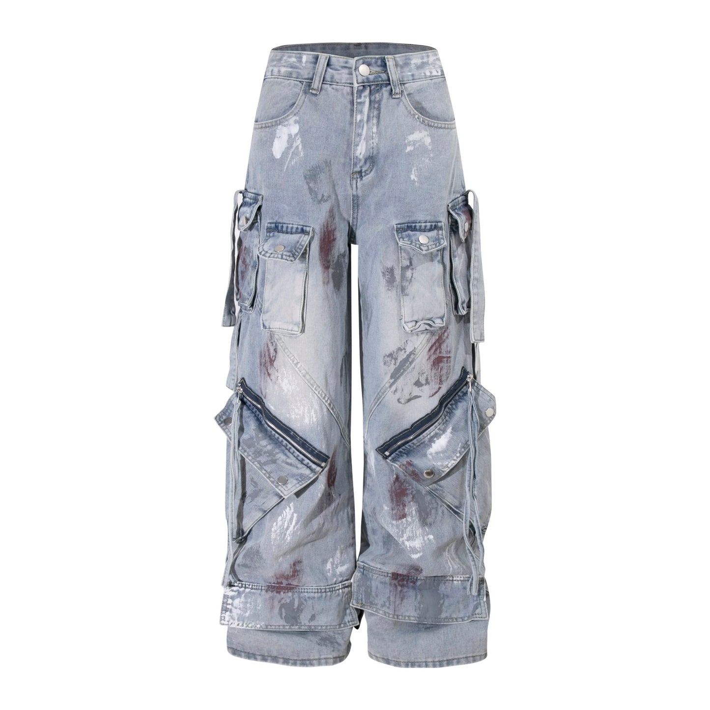 High-Street Graffiti Cargo Jeans