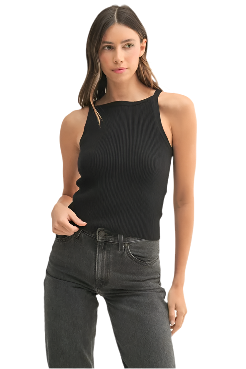 Comfortable Ribbed Knit Tank