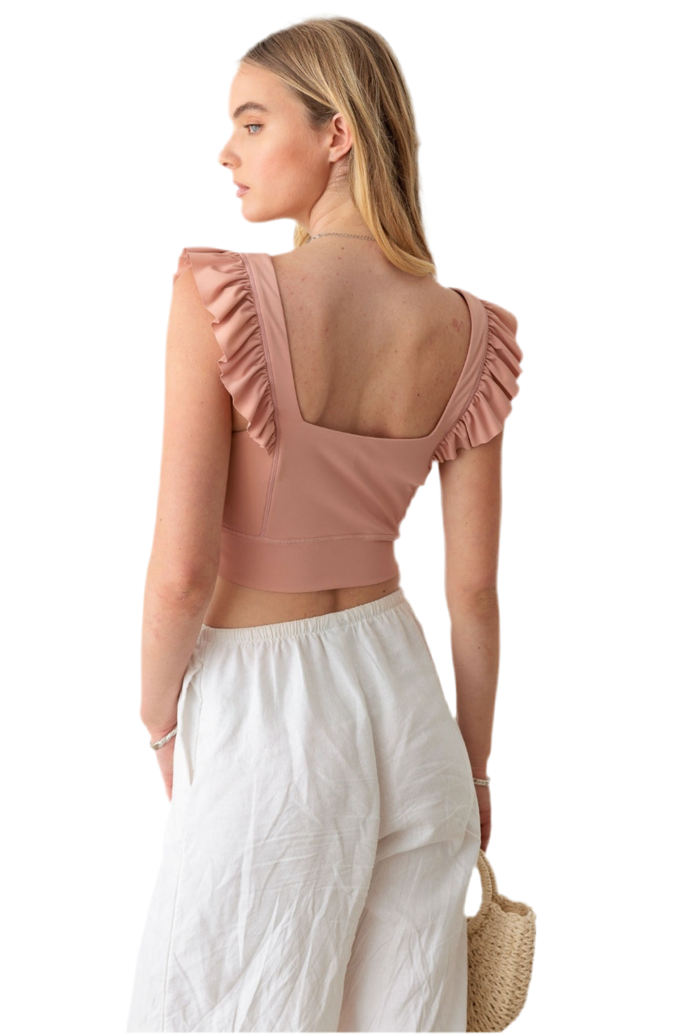 Summer Square Neck Crop Top